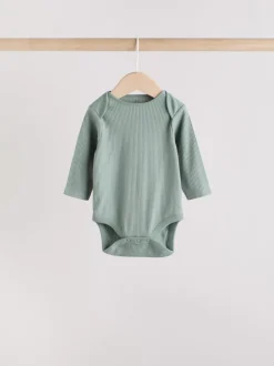 Rompertjes En Hemdjes|Multipacks|Next Blauw - Set van 5 rompers met lange mouwen