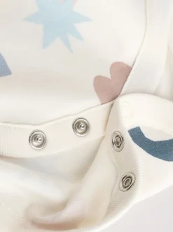 Rompertjes En Hemdjes|Rompertjes En Hemdjes|Next Blauw - Set van 5 rompers met lange mouwen