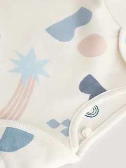 Rompertjes En Hemdjes|Rompertjes En Hemdjes|Next Blauw - Set van 5 rompers met lange mouwen