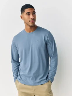 T-Shirts En Hemden|Next - Set van 4 T-shirts met lange mouwen Blauw
