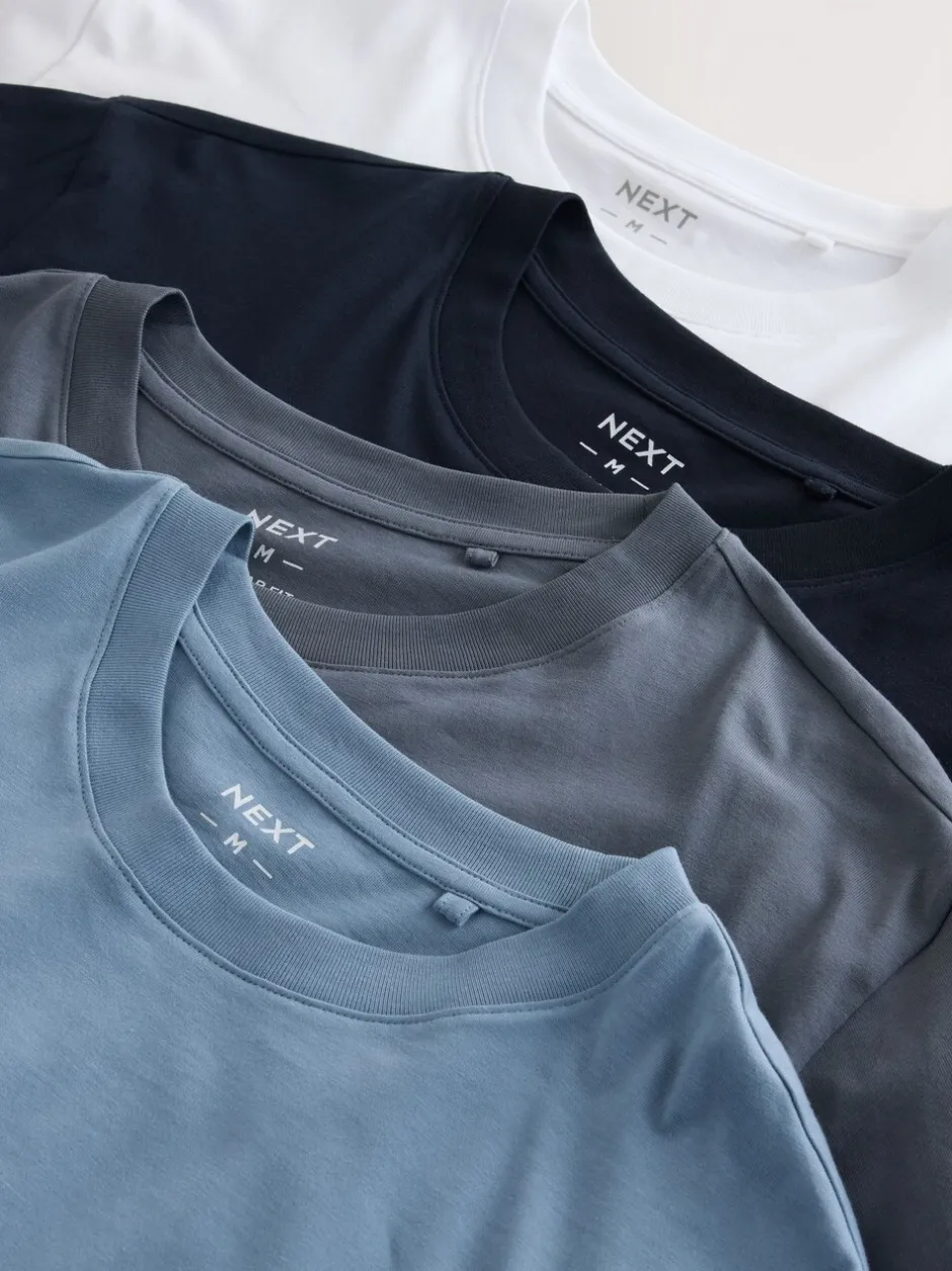 T-Shirts En Hemden|Next - Set van 4 T-shirts met lange mouwen Blauw