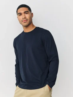 T-Shirts En Hemden|Next - Set van 4 T-shirts met lange mouwen Blauw