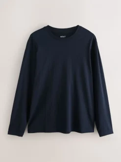T-Shirts En Hemden|Next - Set van 4 T-shirts met lange mouwen Blauw