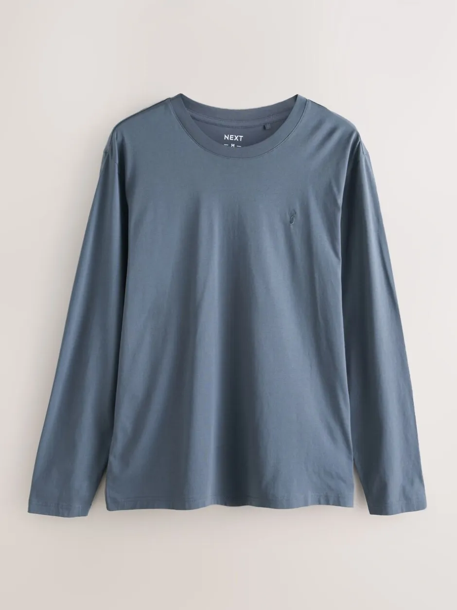 T-Shirts En Hemden|Next - Set van 4 T-shirts met lange mouwen Blauw