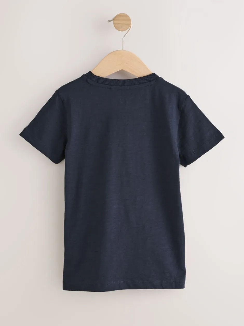 Tops|T-Shirts*Next Blauw - Set van 5 T-shirts met korte mouwen (3mnd-7jr)