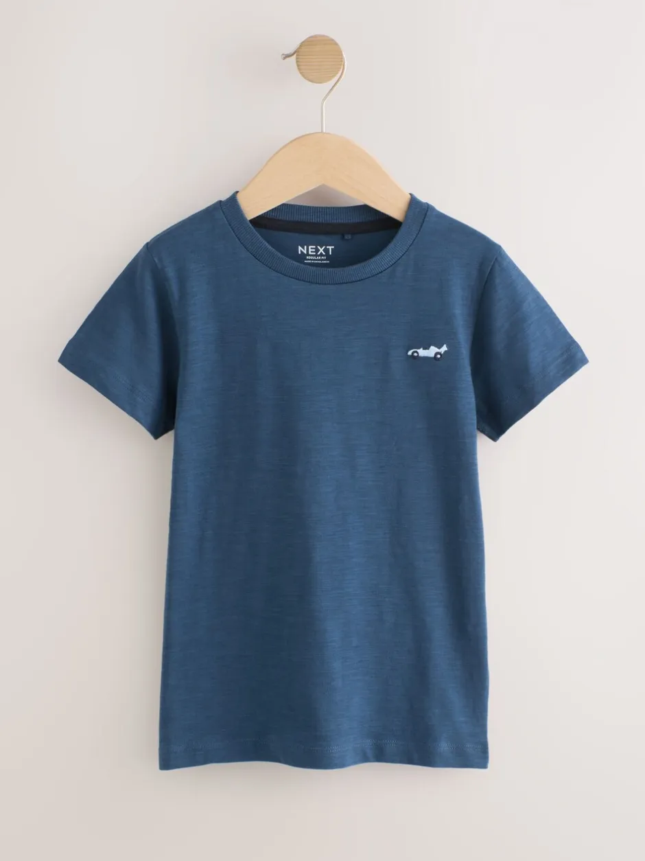 Tops|T-Shirts*Next Blauw - Set van 5 T-shirts met korte mouwen (3mnd-7jr)