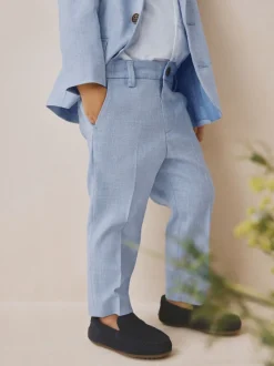 Sets En Combisets|Kostuums En Herenvesten*Next - Set van blazer, overhemd, broek en vlinderstrik (3mnd -9jr) Blauw