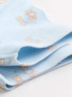 Rompertjes En Hemdjes|Rompertjes En Hemdjes|Next Blauw - Short Sleeve Baby Bear Bodysuit