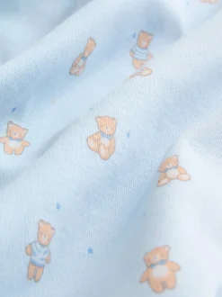 Rompertjes En Hemdjes|Rompertjes En Hemdjes|Next Blauw - Short Sleeve Baby Bear Bodysuit