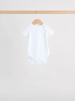 Rompertjes En Hemdjes|Rompertjes En Hemdjes|Next Blauw - Short Sleeve Baby Bear Bodysuit