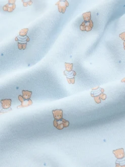 Rompertjes En Hemdjes|Rompertjes En Hemdjes|Next Blauw - Short Sleeve Baby Bear Bodysuit