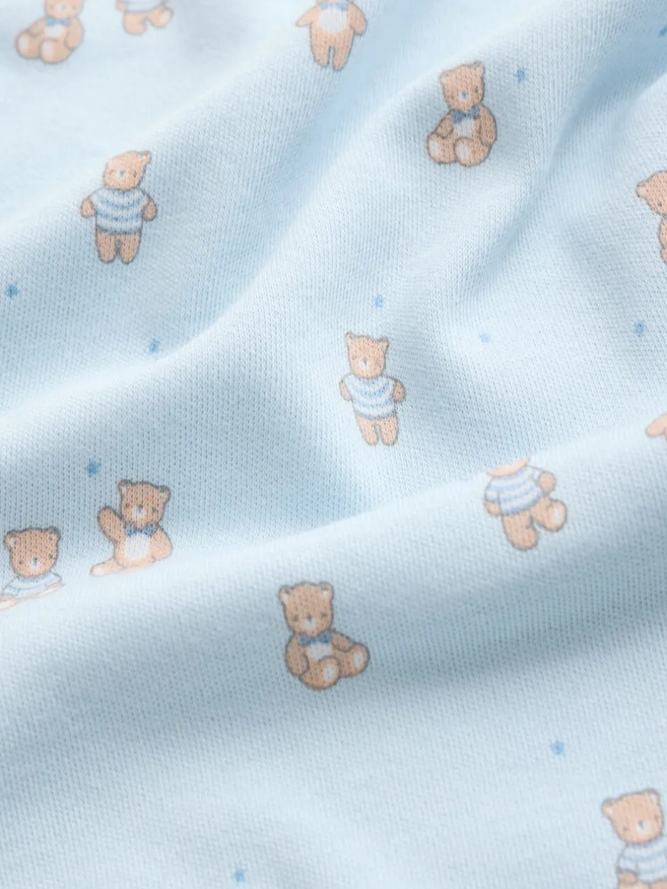 Rompertjes En Hemdjes|Rompertjes En Hemdjes|Next Blauw - Short Sleeve Baby Bear Bodysuit