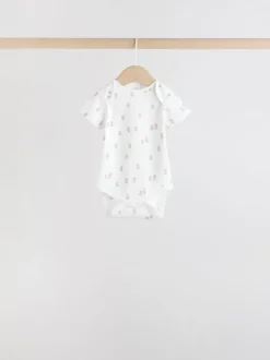 Rompertjes En Hemdjes|Rompertjes En Hemdjes|Next Blauw - Short Sleeve Baby Bear Bodysuit
