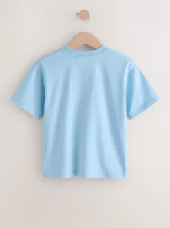 T-Shirts|Tops*Next - Short Sleeve Logo Chest Graphic T-Shirts 4 Pack (3-16yrs) Blauw