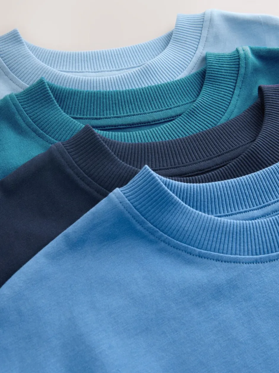 T-Shirts|Tops*Next - Short Sleeve Logo Chest Graphic T-Shirts 4 Pack (3-16yrs) Blauw