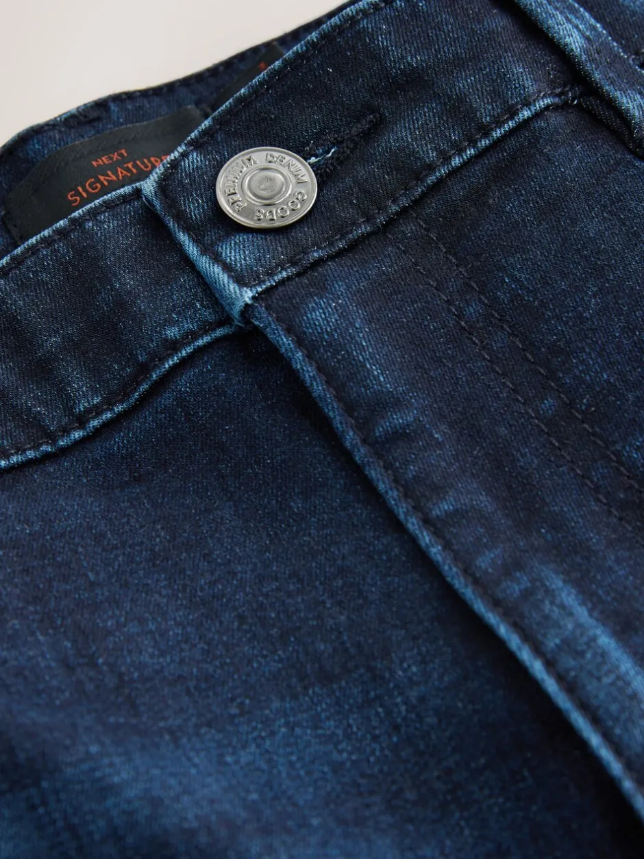 Jeans|Next - Signature ultra zacht aanvoelende jeans Blauw