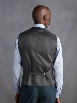 Vesten|Next - Signature Zignone flanellen gilet van Italiaanse wol-kasjmier blend Blauw