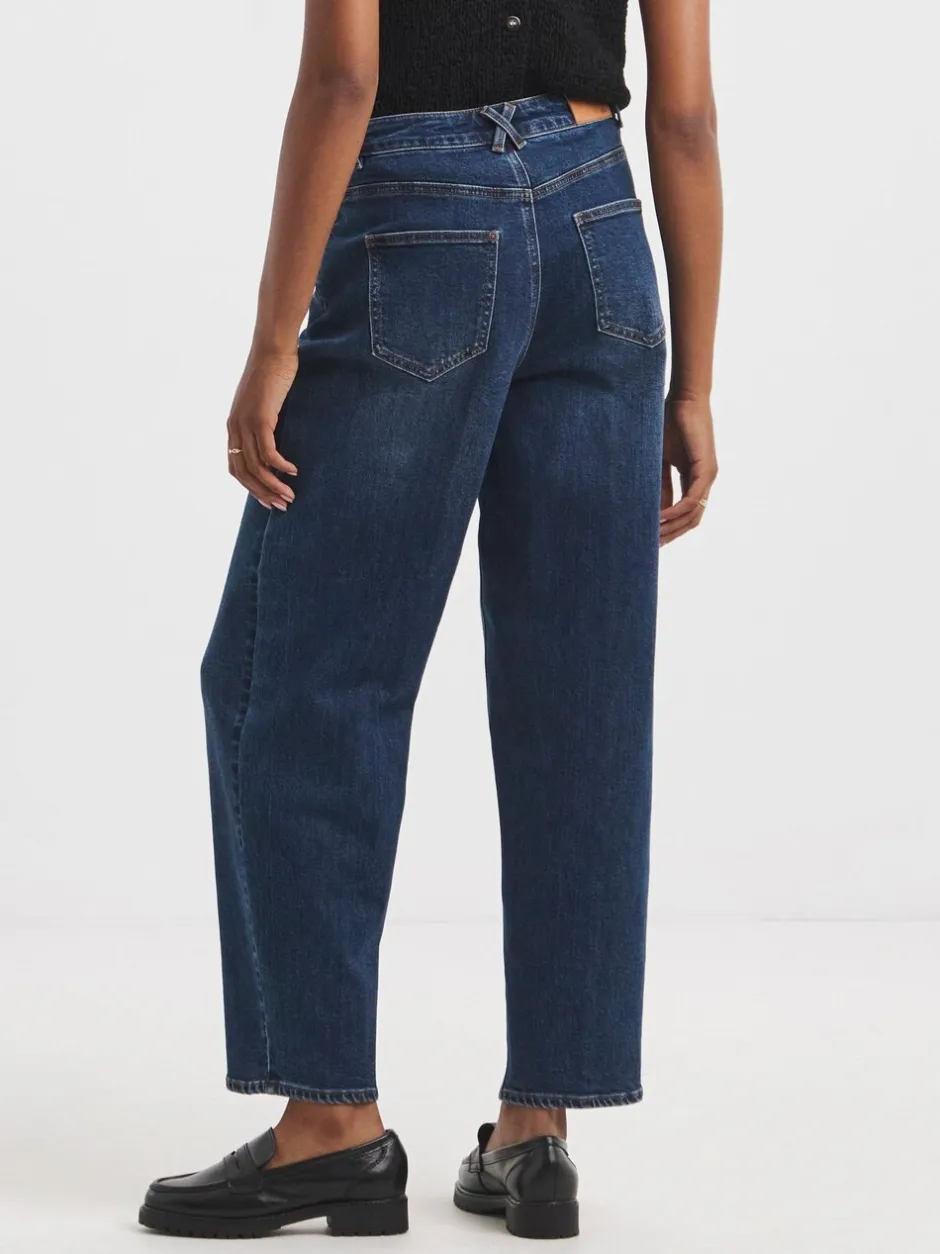 Jeans|Simply Be - Smart Tapered Barrel Jeans Blauw