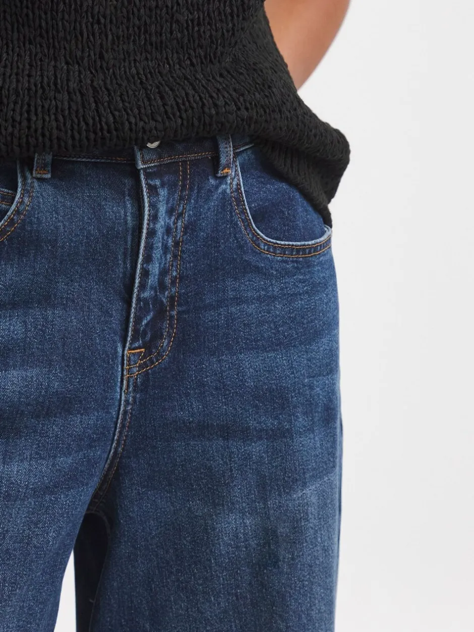 Jeans|Simply Be - Smart Tapered Barrel Jeans Blauw