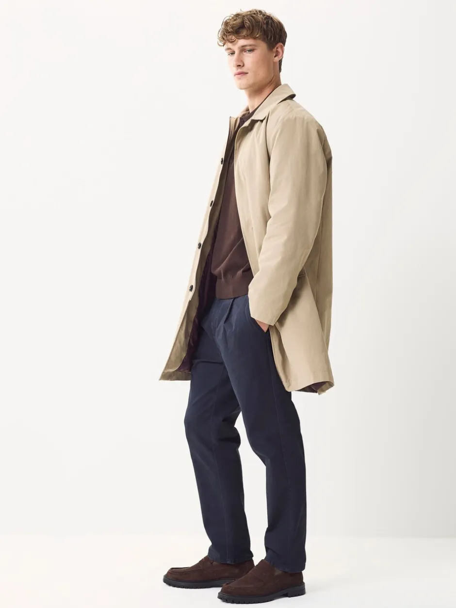 Broeken En Chino's|Next - Single Pleated Stretch Chinos Trousers Blauw