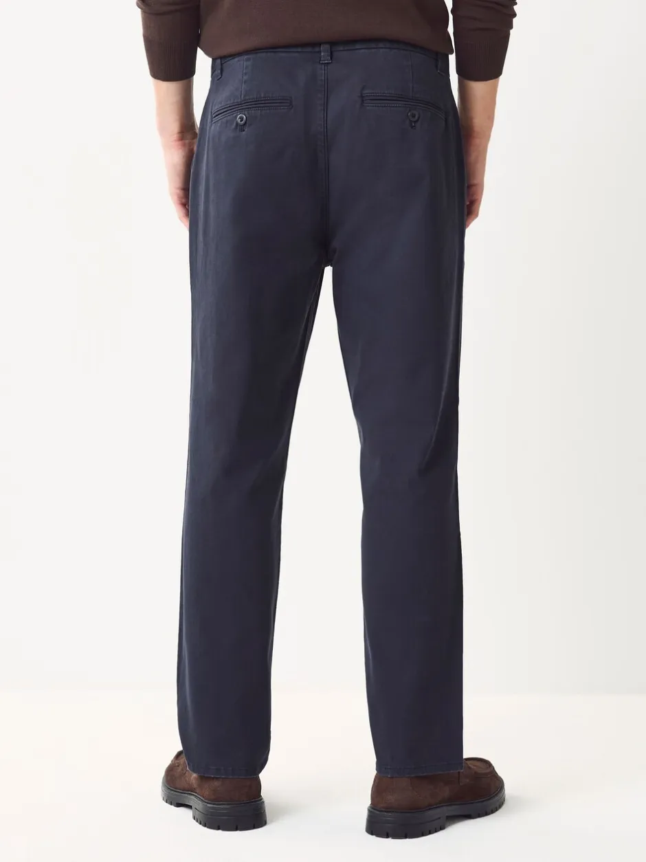 Broeken En Chino's|Next - Single Pleated Stretch Chinos Trousers Blauw