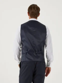 Vesten|Skopes - Farnham gilet single breasted Blauw