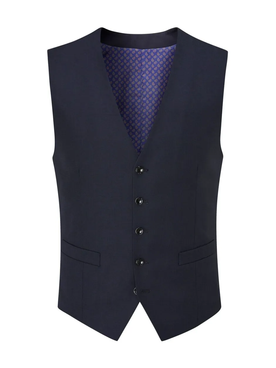 Vesten|Skopes - Farnham gilet single breasted Blauw