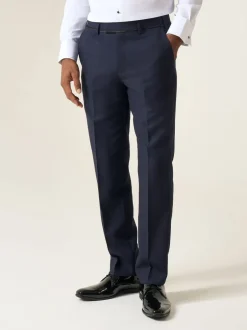 Smokings En Feestkleding*Skopes - getailleerd Newman-kostuum met ruit: pantalon Blauw