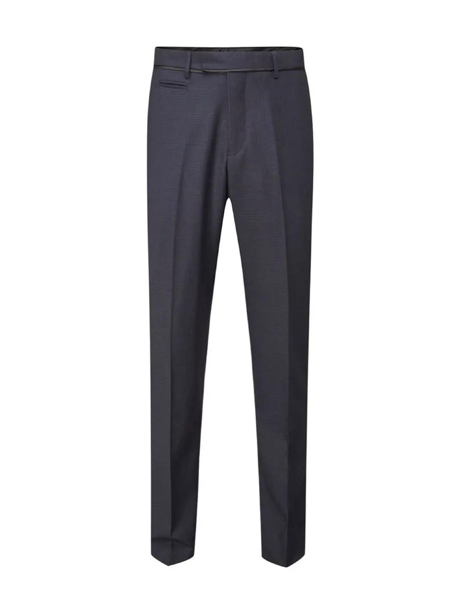 Smokings En Feestkleding*Skopes - getailleerd Newman-kostuum met ruit: pantalon Blauw