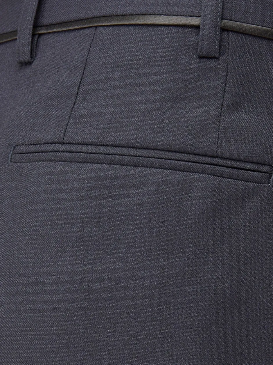 Smokings En Feestkleding*Skopes - getailleerd Newman-kostuum met ruit: pantalon Blauw