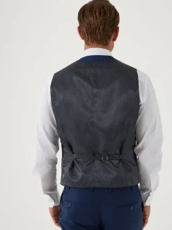 Vesten|Skopes - Milan Scoop Slim fit gilet Blauw