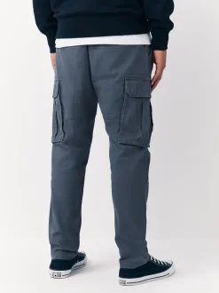 Broeken En Chino's|Next Blauw - Slim Fit - Katoenen cargostretchbroek