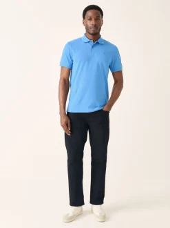 Poloshirts|Next Blauw - Slim Fit - Piqué poloshirt met korte mouwen