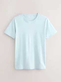 Ondergoed|Ondergoed|Next Blauw - Slim Fit - Set van 5 100% katoenen T-shirts met laagjes