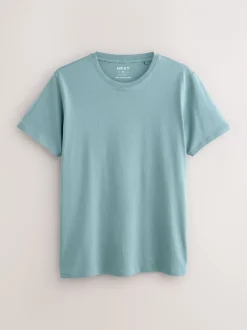 Ondergoed|Ondergoed|Next Blauw - Slim Fit - Set van 5 100% katoenen T-shirts met laagjes