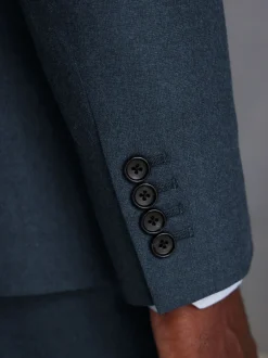 Blazers En Business-Jasjes|Pakken|Next - Slim Fit - Signature Zignone flanellen colbert van Italiaanse wol-kasjmier blend Blauw