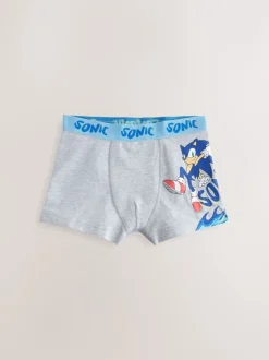 Ondergoed|Next Blauw - Sonic Boxers 3 Pack (2-14jr)