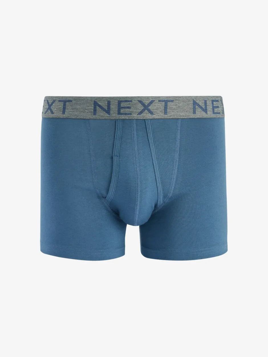 Ondergoed|Ondergoed*Next Blauw - Standaard - 10 Boxershorts zonder plooi
