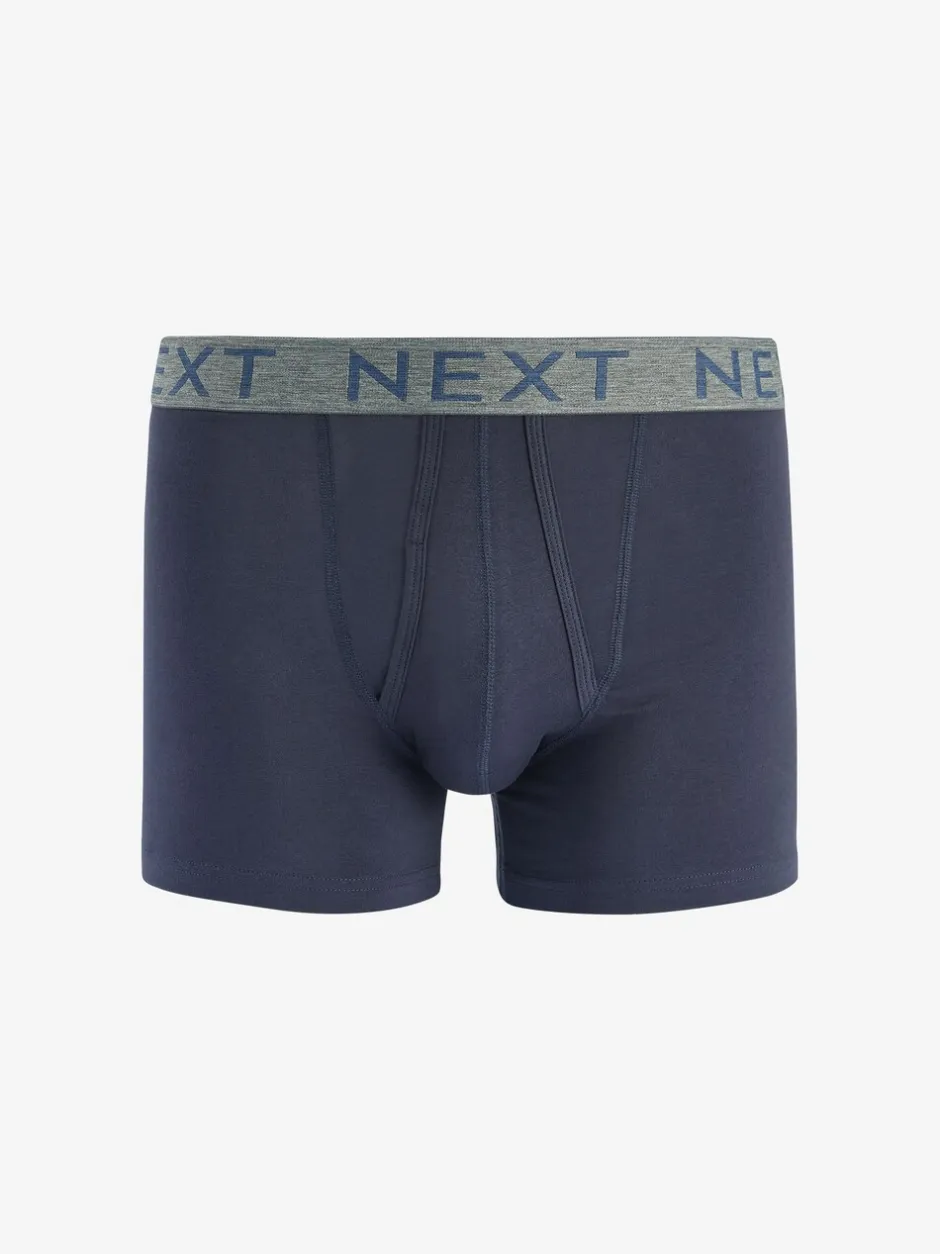 Ondergoed|Ondergoed*Next Blauw - Standaard - 10 Boxershorts zonder plooi