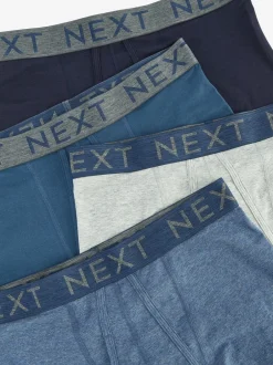 Ondergoed|Ondergoed*Next Blauw - Standaard - 10 Boxershorts zonder plooi
