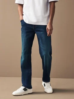 Jeans*Next Blauw - Straight fit - Motionflex jeans
