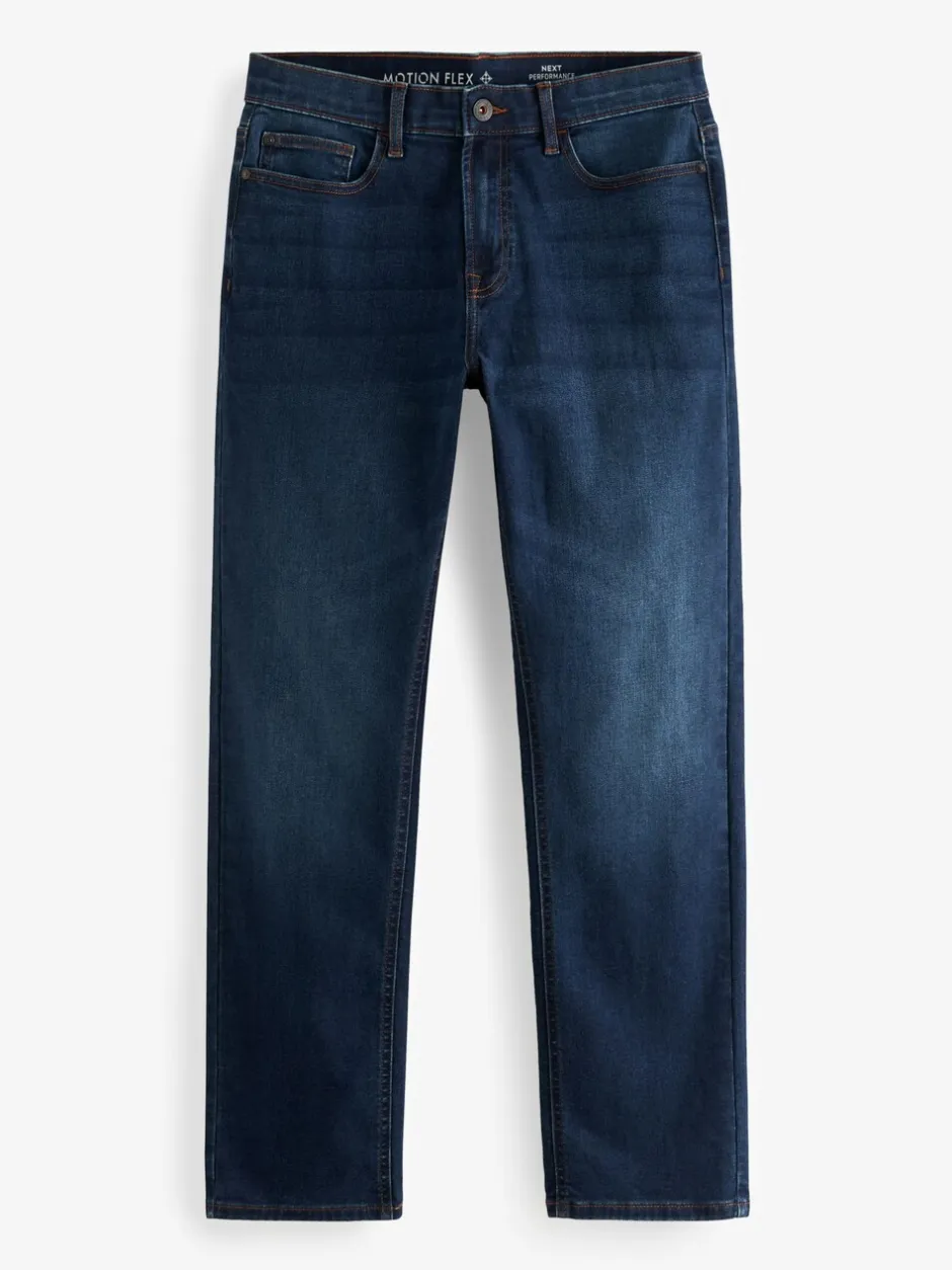 Jeans*Next Blauw - Straight fit - Motionflex jeans