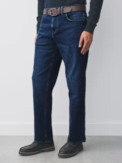 Jeans|Next - Straight fit - Signature jeans met ceintuur Blauw