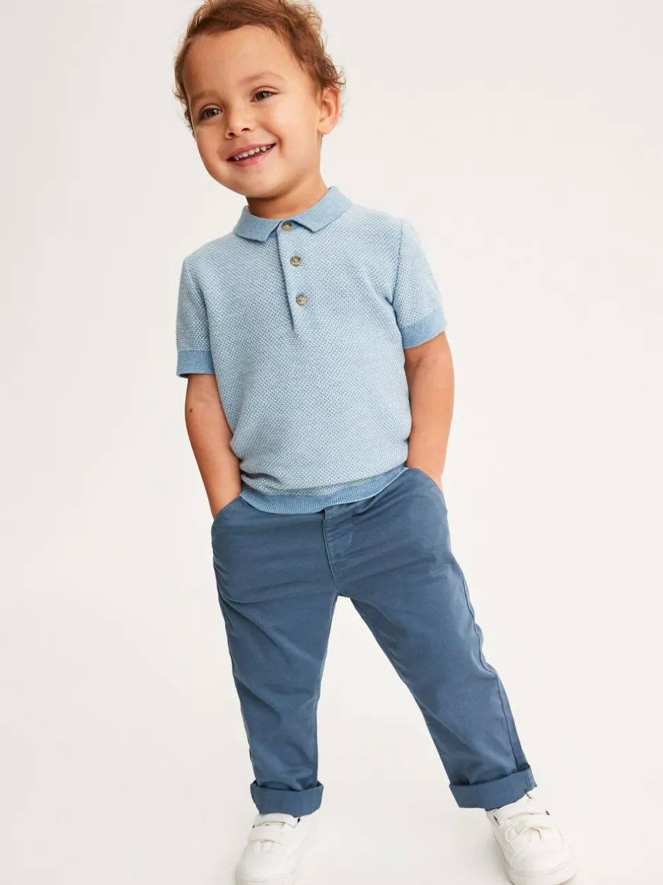 Broeken En Chino's|Next Blauw - Stretch Chino Broek (3mnd-7jr)