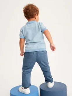 Broeken En Chino's|Next Blauw - Stretch Chino Broek (3mnd-7jr)