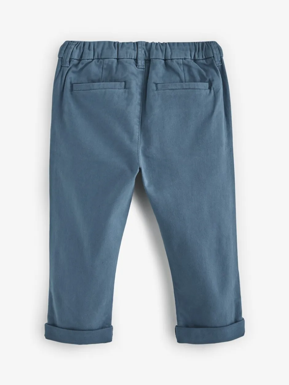 Broeken En Chino's|Next Blauw - Stretch Chino Broek (3mnd-7jr)