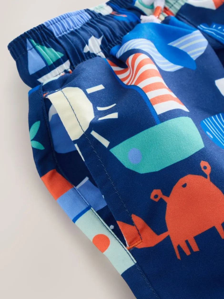 Badkleding|Badkleding*Next Blauw - Sunsafe Rash Vest and Swim Shorts Set (3mths-7yrs)