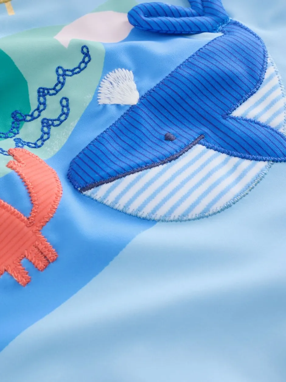 Badkleding|Badkleding*Next Blauw - Sunsafe Rash Vest and Swim Shorts Set (3mths-7yrs)