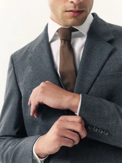 Pakken*Next - Tailored Fit Merino Wool Blend Suit Jacket Blauw