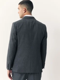 Pakken*Next - Tailored Fit Merino Wool Blend Suit Jacket Blauw